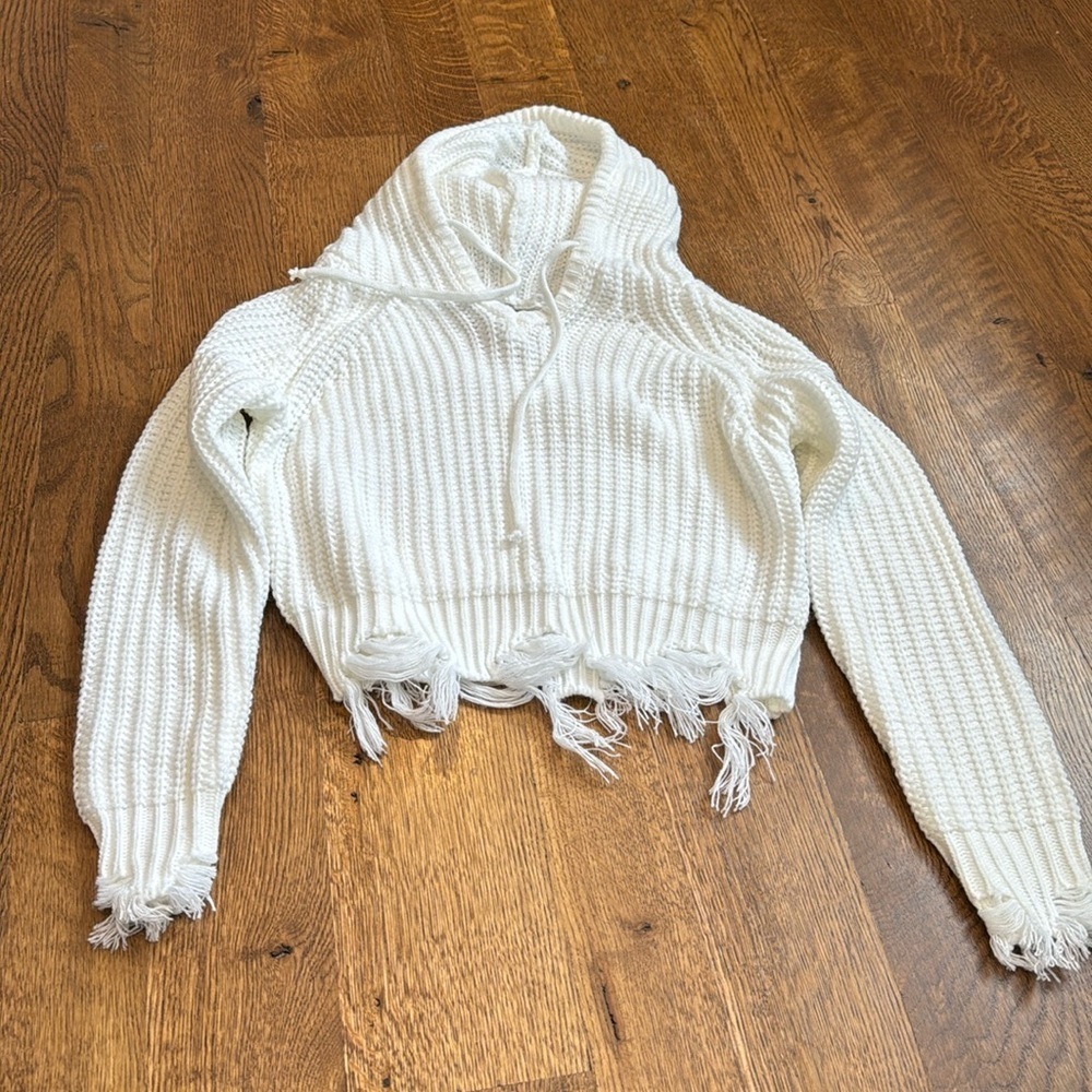 Chic2Chic Girls Sweater White Size Small